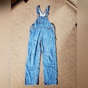 Dickies womens relaxed denim overalls xs